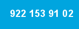 922 153 91 02 922 153 91 02